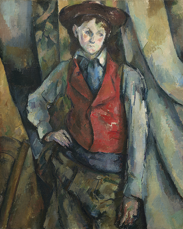 Поль Сезанн, «Мальчик в красном жилете», 1890