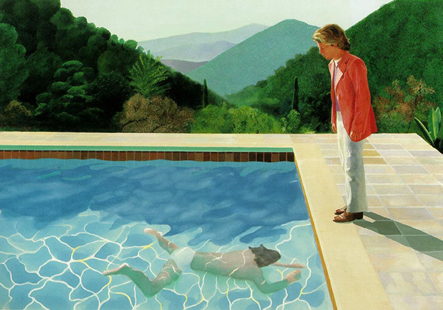 Дэвид Хокни, «Pool with Two Figures», 1972