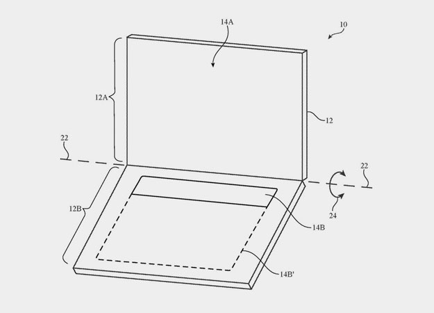 Apple запатентовала MacBook с двумя экранами (фото 1)