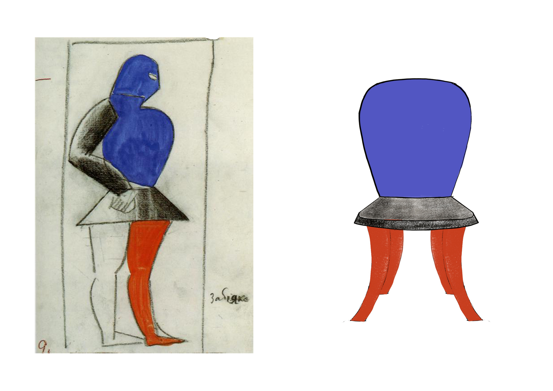 Как выглядят стулья по эскизам Казимира Малевича (фото 6)