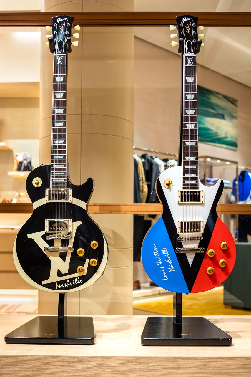 Louis Vuitton кастомизировал гитары для своего обновленного бутика в Нэшвилле (фото 4)