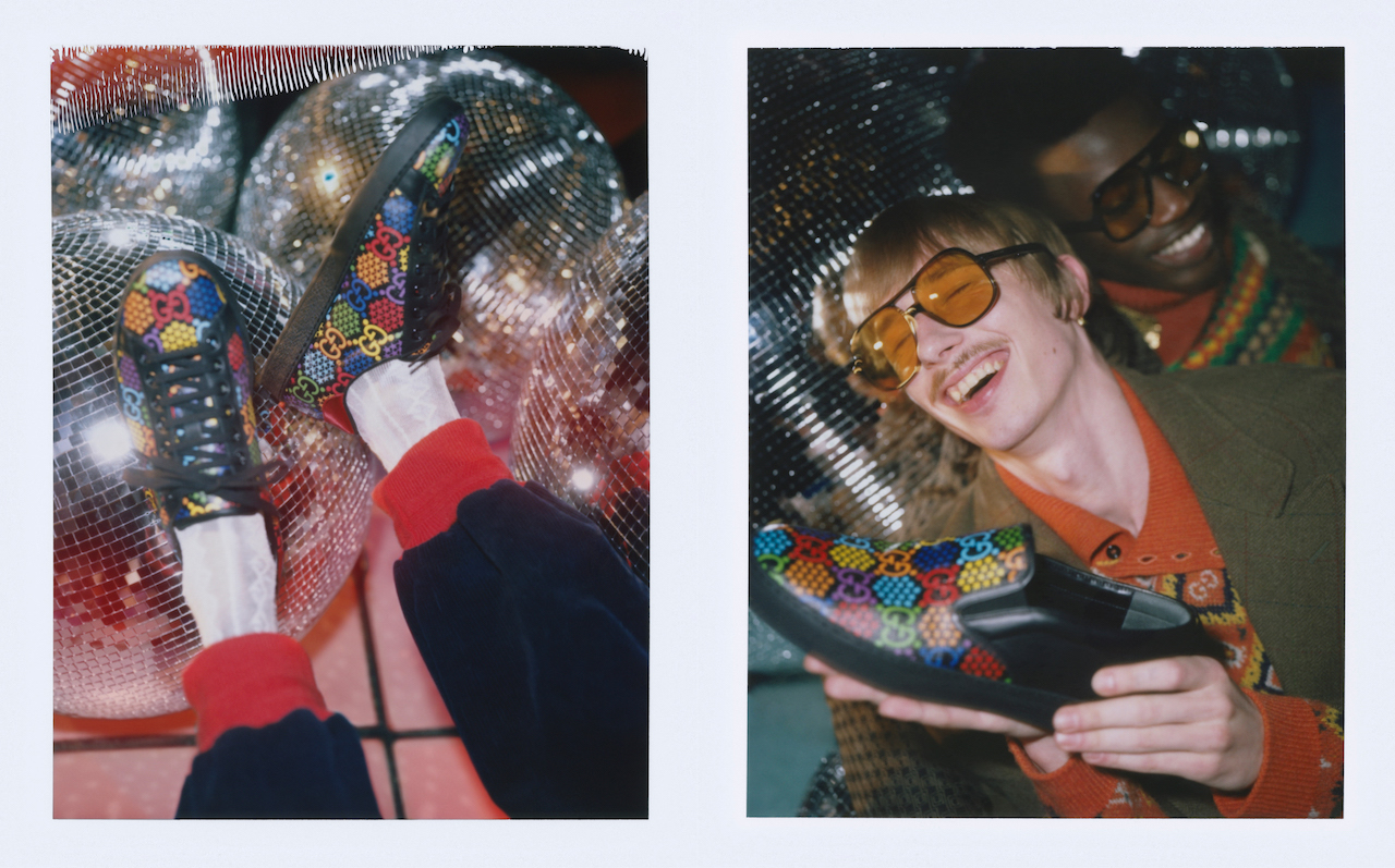 Модели веселятся в окружении диско-шаров в кампании Gucci Psychedelic (фото 7)