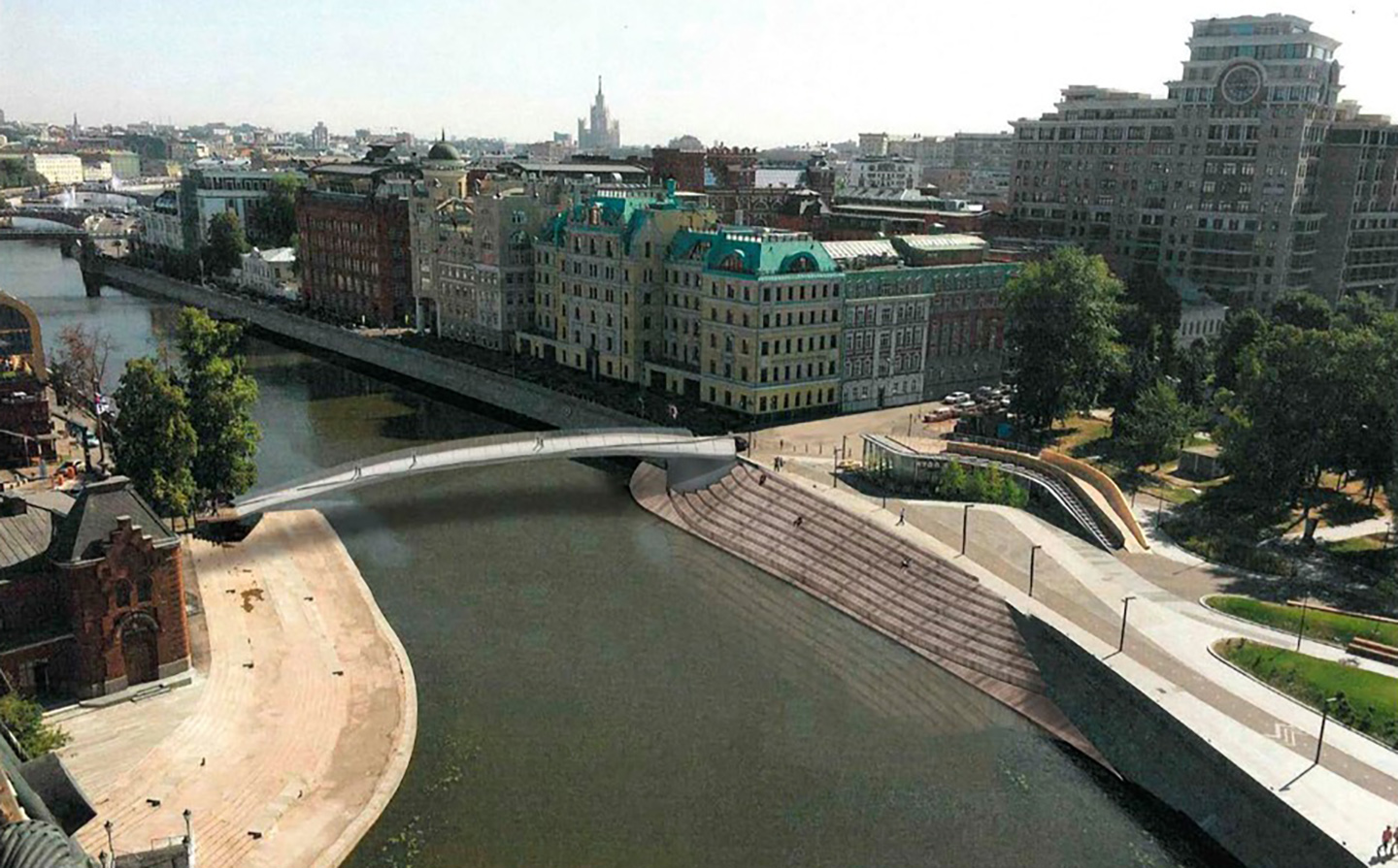 На Якиманке появится новый пешеходный мост через Москву-реку (фото 1)