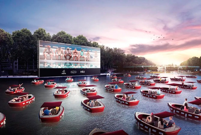 В Париже откроют плавучий кинотеатр под открытым небом (фото 1)