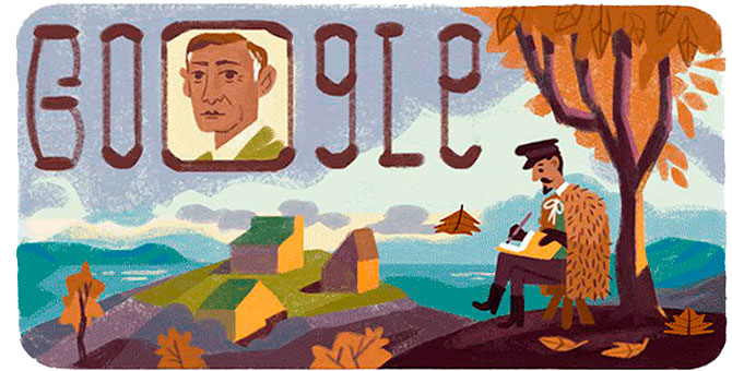 Google посвятил дудл 150-летию со дня рождения Ивана Бунина (фото 1)