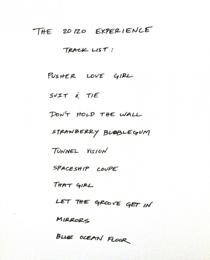 Треклист альбома The 20/20 Experience (2013)