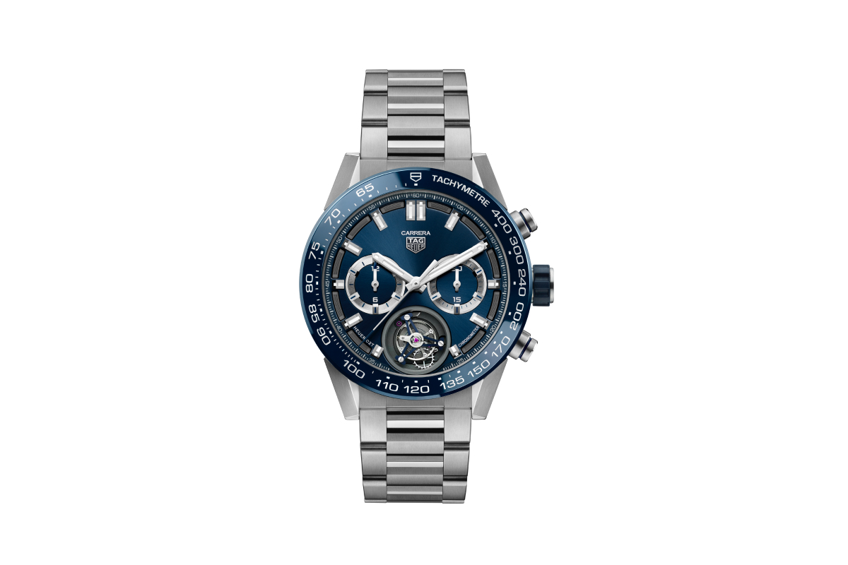 TAG Heuer показал лимитированные часы Carrera 02T с синими деталями (фото 1)