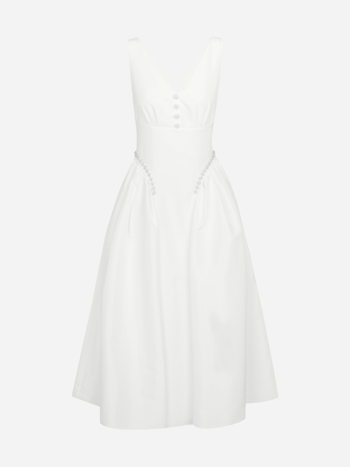На свадьбу, после свадьбы или просто так: 20 лаконичных белых платьев на лето (фото 10)