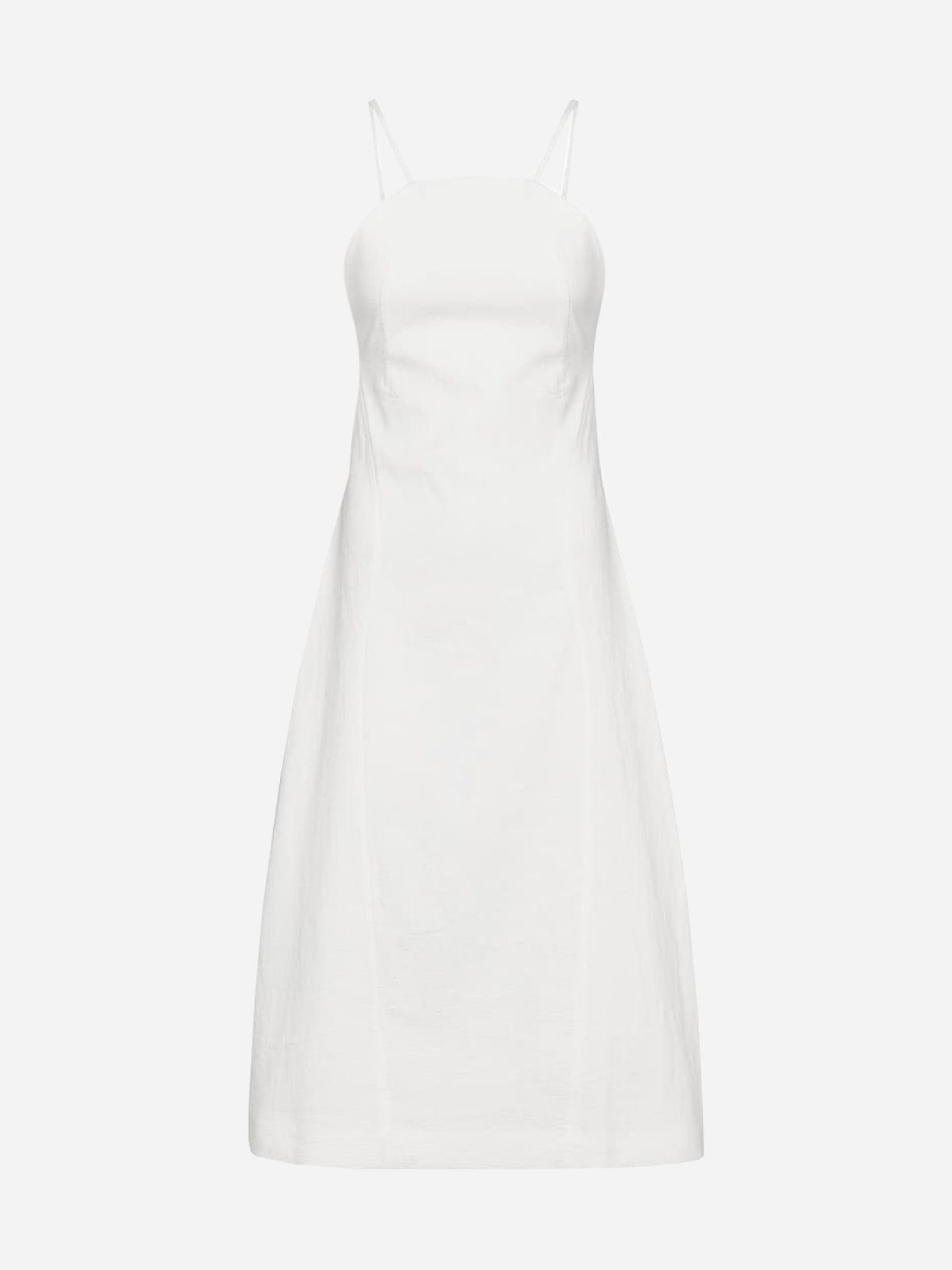 На свадьбу, после свадьбы или просто так: 20 лаконичных белых платьев на лето (фото 12)