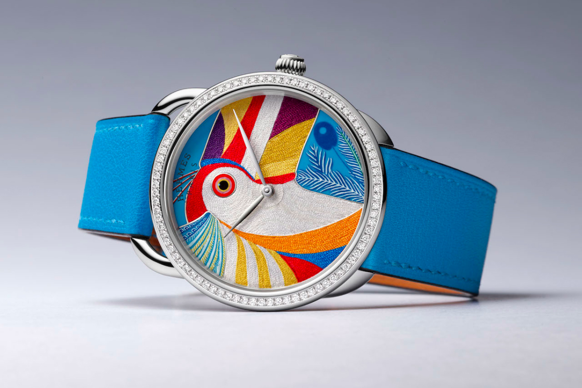 Hermès представил новые часы Arceau Toucan de Paradis (фото 1)