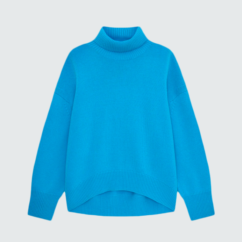 Синий свитер, как у Дженнифер Энистон в «Утреннем шоу», — наше спасение на осень. Вот 10 уютных вариантов (фото 3)