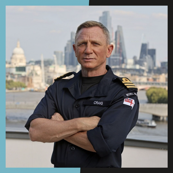 Дэниелу Крейгу присвоили звание почетного командующего ВМФ Великобритании (фото 1)