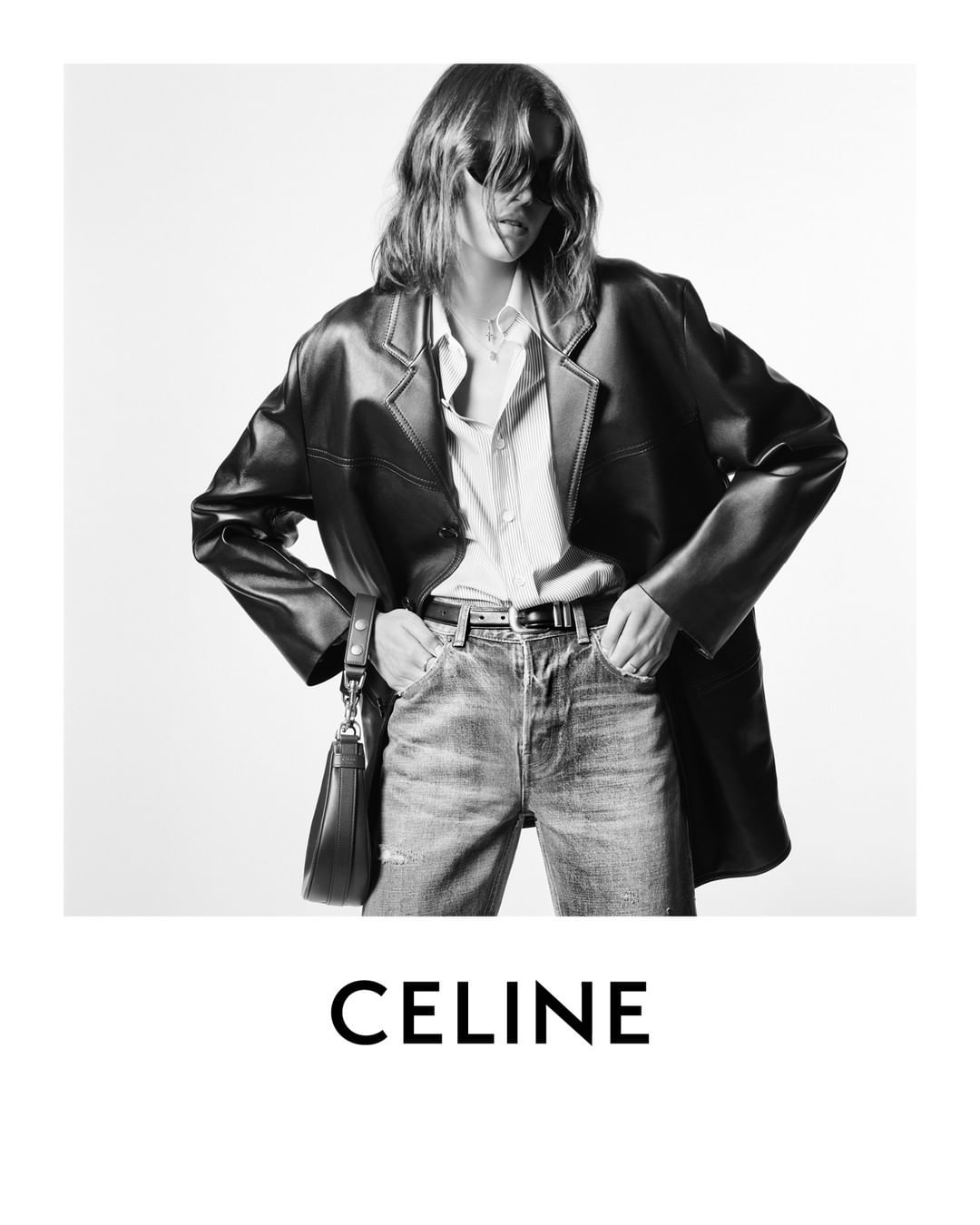 Кайя Гербер снялась в кампании осенне-зимней коллекции Celine (фото 1)