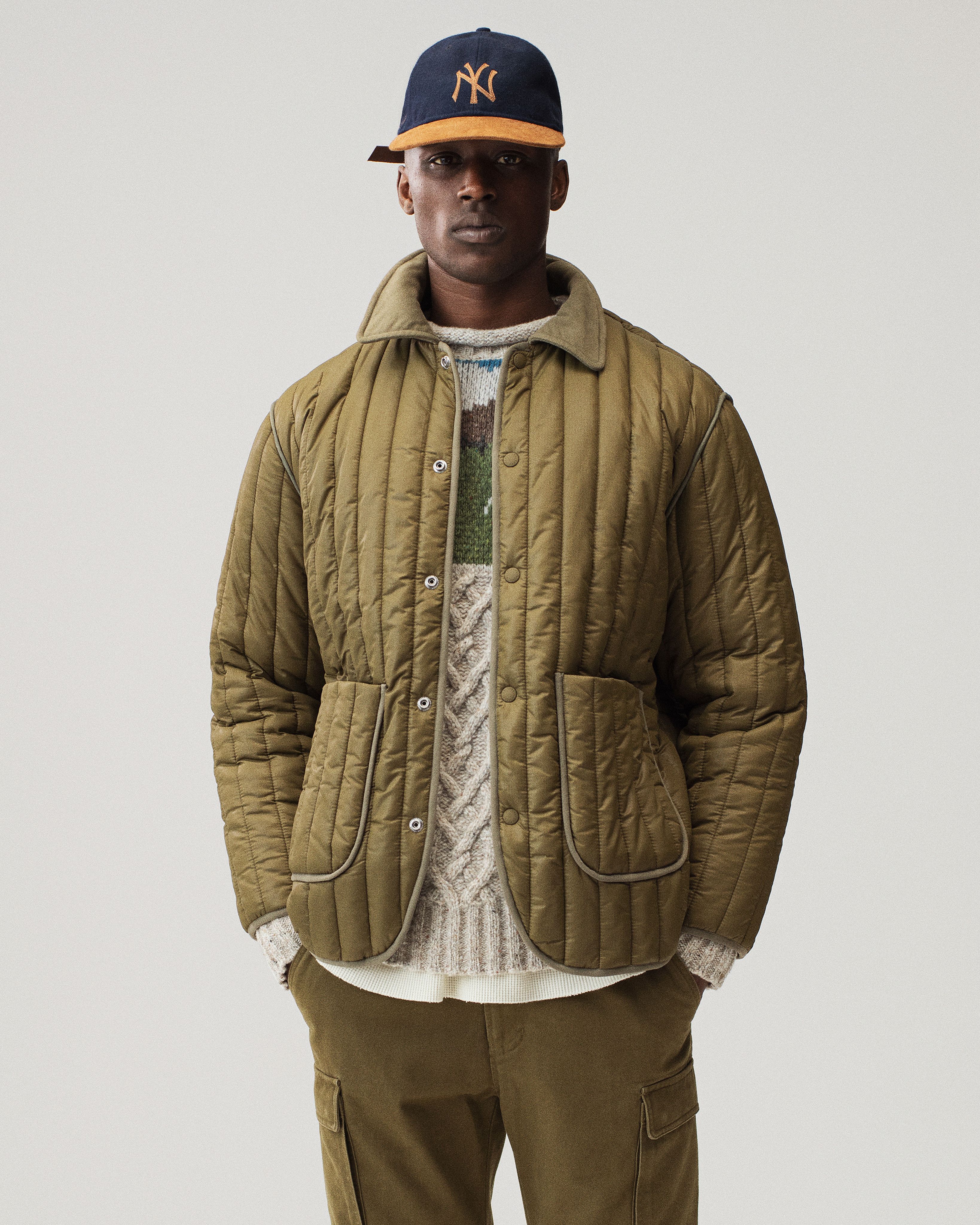 woolrich corduroy puffer jacket