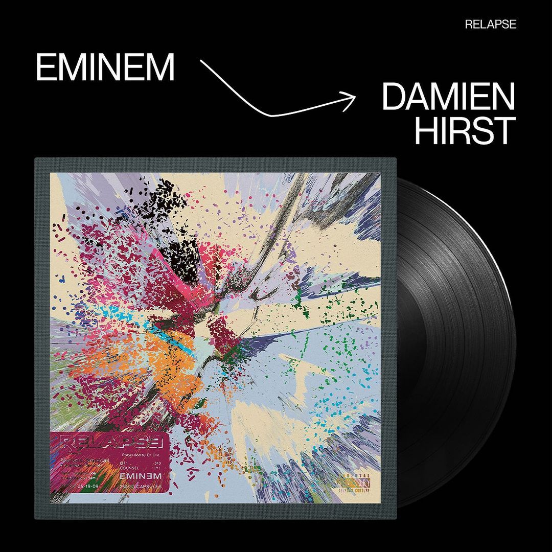 Дэмиен Херст создал альтернативные обложки для всех альбомов Эминема (фото 1)