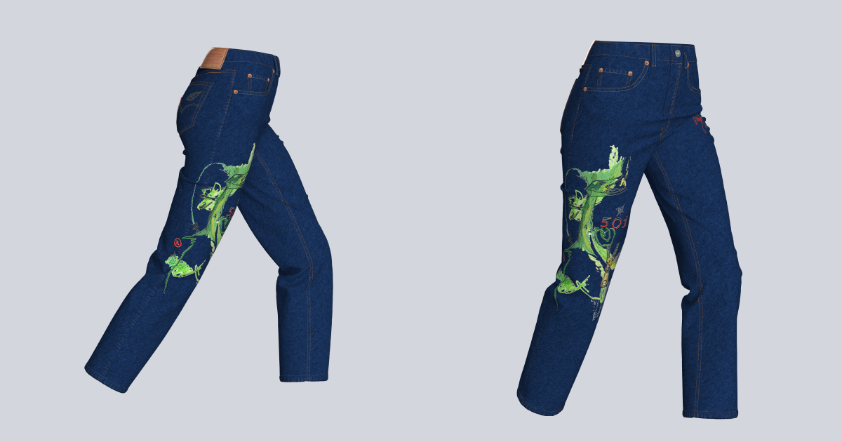 Levi’s выпустил виртуальные джинсы в сотрудничестве с российскими художниками (фото 3)