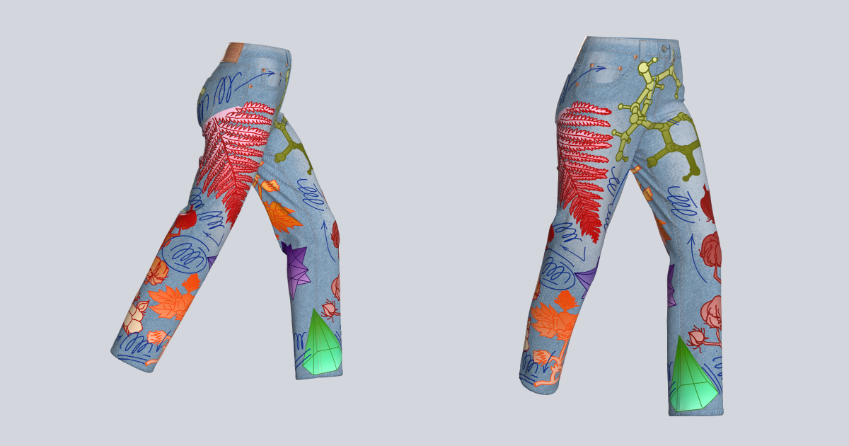 Levi’s выпустил виртуальные джинсы в сотрудничестве с российскими художниками (фото 1)