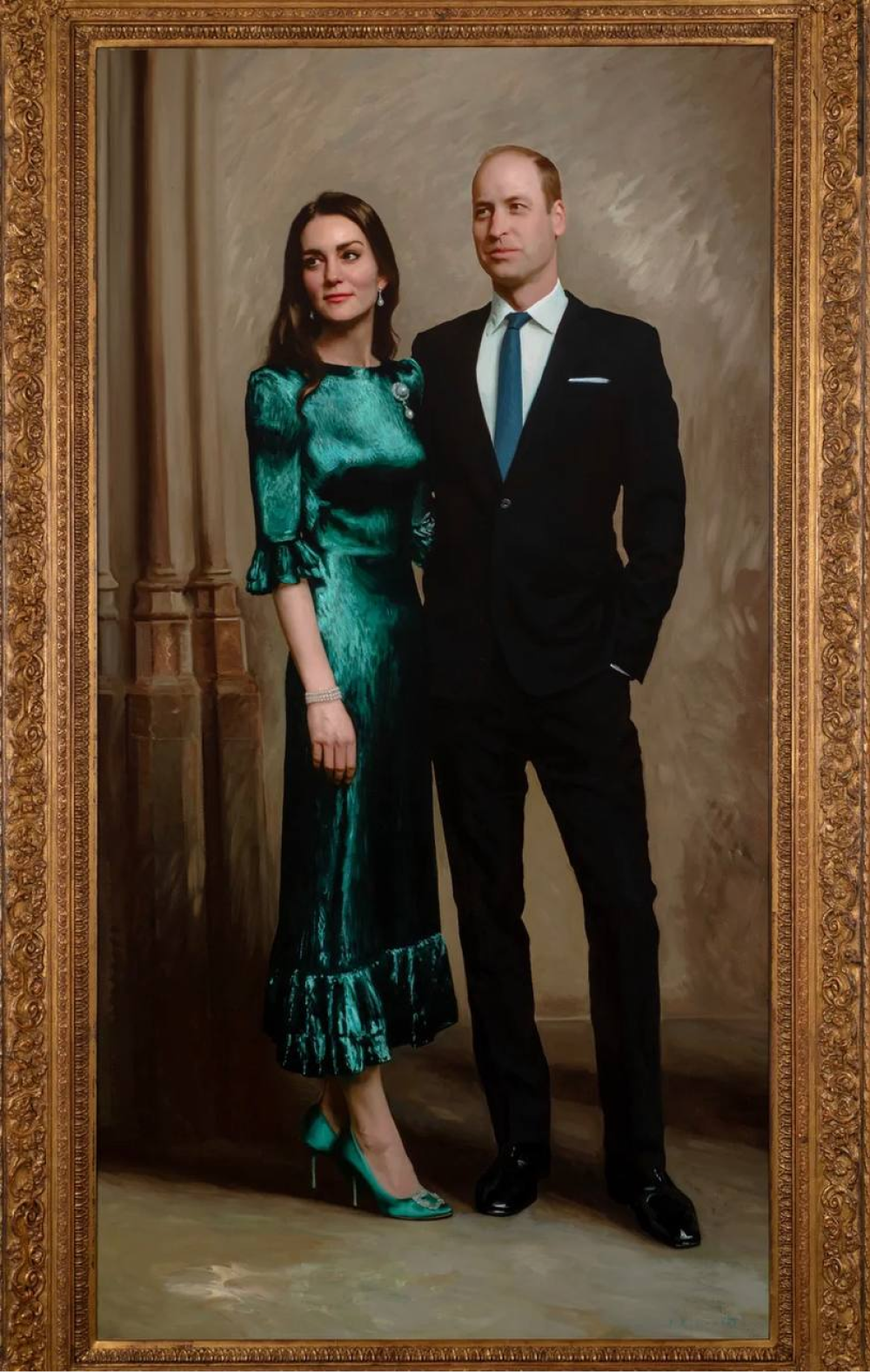 Принц Уильям и Кейт Миддлтон поделились официальным портретом (фото 1)