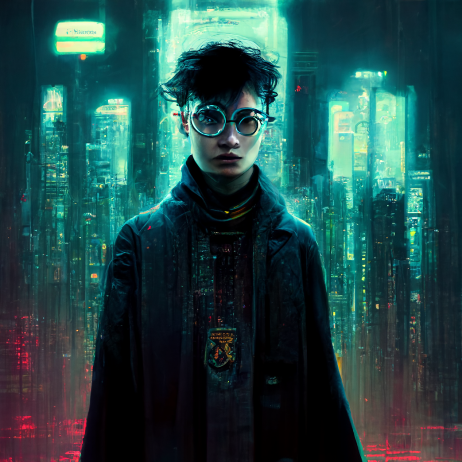 Нейросеть перенесла персонажей «Гарри Поттера» в мир киберпанка (фото 1)