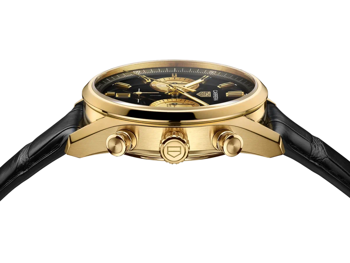TAG Heuer представил часы Carrera Chronograph в черно-золотом цвете (фото 3)