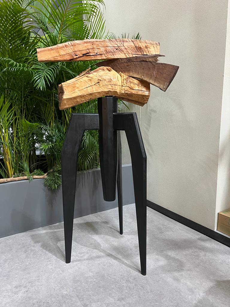 Светильник в виде обугленной деревяшки и мебель из цельного куска металла: главные тренды выставок дизайна 2023 (фото 6)