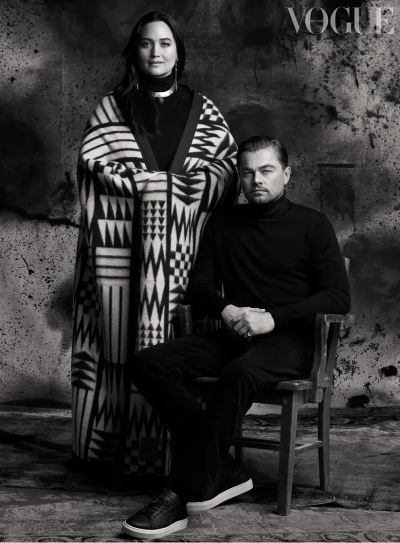 Леонардо Ди Каприо появился на обложке Vogue вместе с партнершей по фильму «Убийцы цветочной луны» (фото 4)