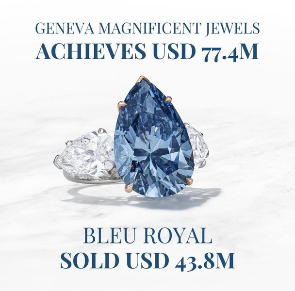 Самый крупный голубой бриллиант продали за 44 миллиона долларов (фото 1)