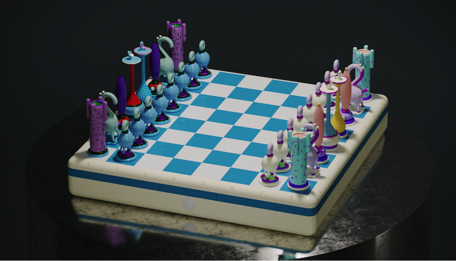 Дизайнер Тарас Желтышев выпустил коллекцию шахмат Another Kingdom: Light Stage (фото 8)