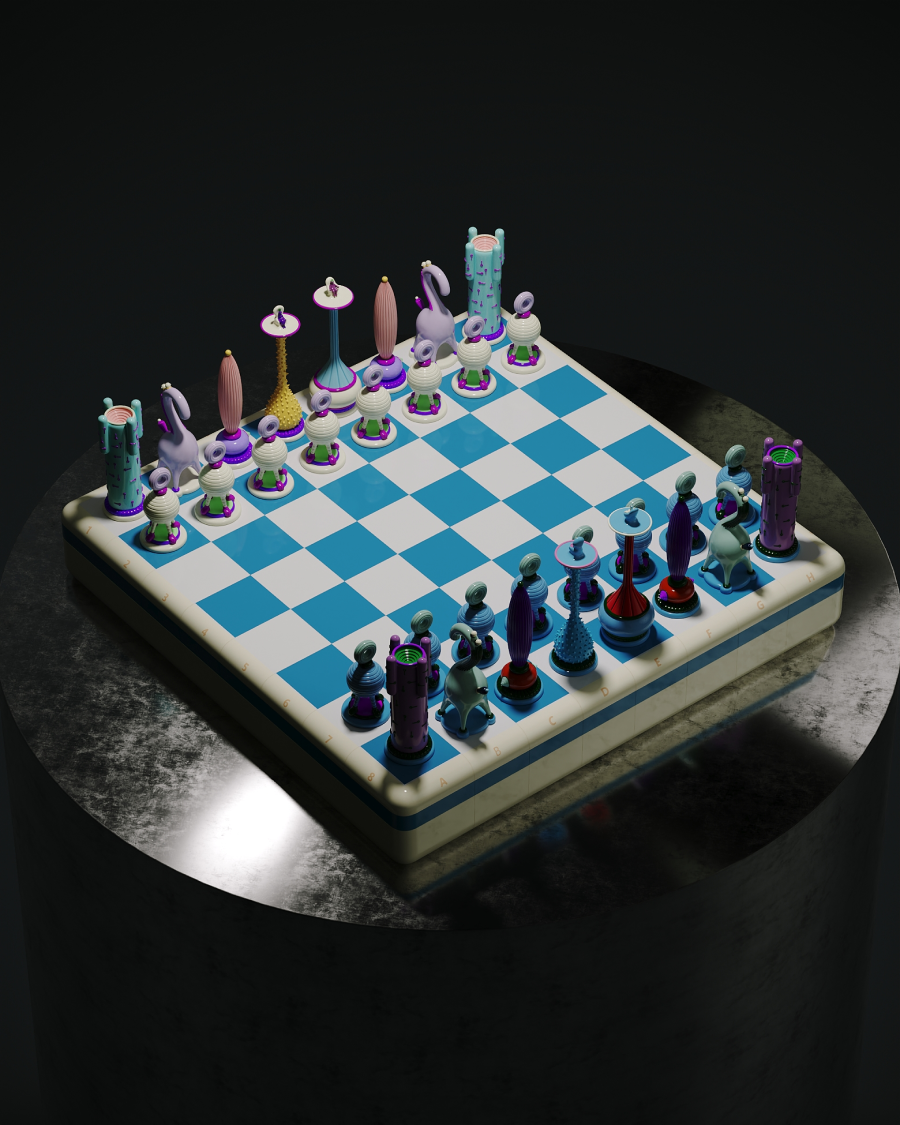 Дизайнер Тарас Желтышев выпустил коллекцию шахмат Another Kingdom: Light Stage (фото 3)