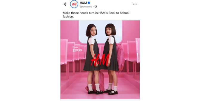 H&M удалил рекламную кампанию школьной формы из-за обвинений в сексуализации детей (фото 1)