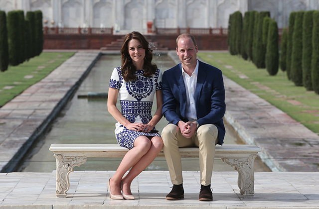 Кейт Миддлтон и принц Уильям посетили Тадж-Махал (фото 3)