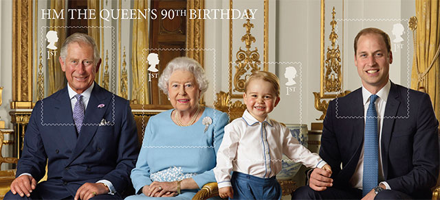 Семейный портрет: к 90-летию королевы выпустят марки (фото 2)