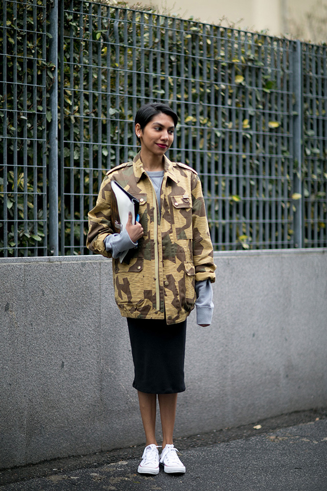 Неделя моды в Милане, осень-зима 2016: street style. Часть 4 (фото 16)