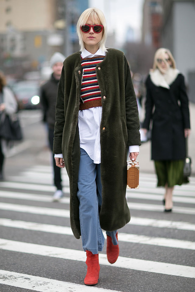 Неделя моды в Нью-Йорке, осень-зима 2016: street style. Часть 4 (фото 13)