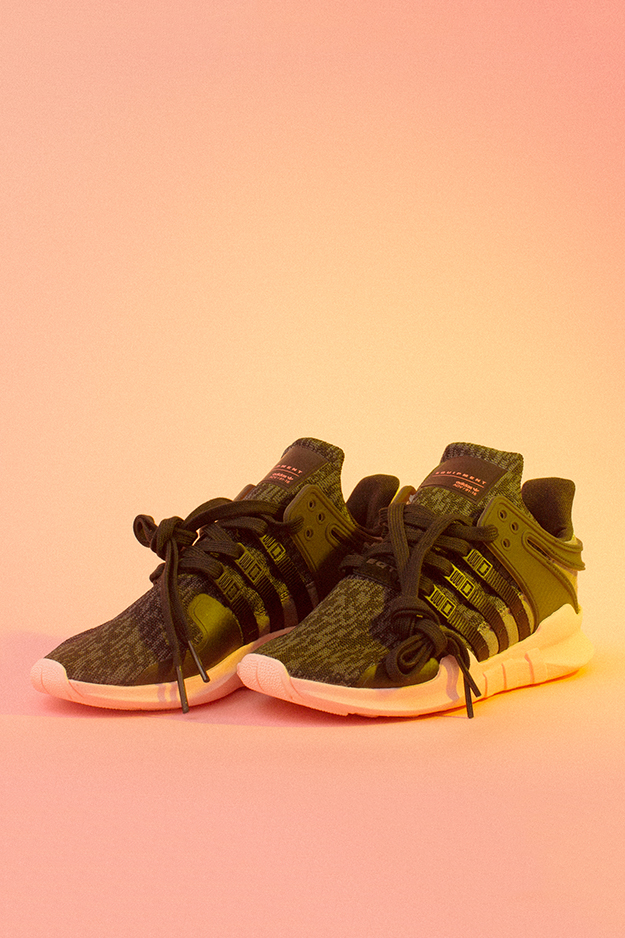 Adidas eqt olive green and pink sale