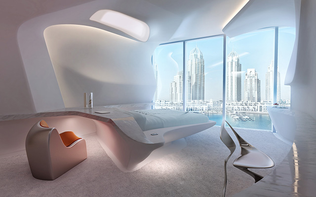 Заха Хадид представила проект интерьеров Opus Office Tower (фото 2)