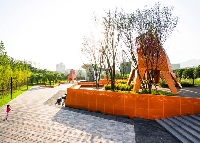 Перфорированные металлические павильоны в Китае (фото 1)