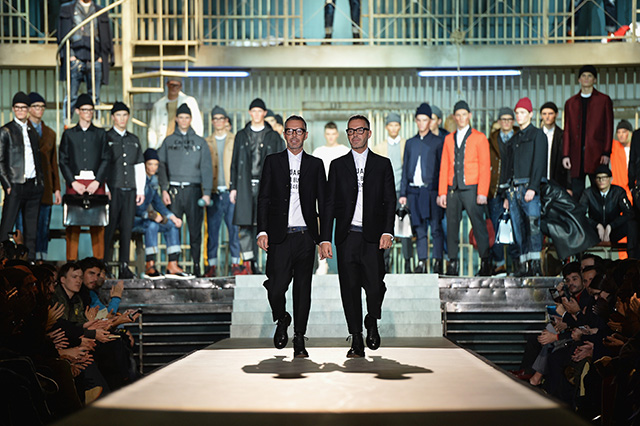 Неделя мужской моды в Милане: показ Dsquared2, осень-зима 2014 (фото 1)