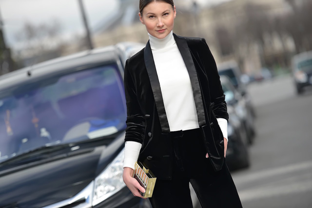 Неделя моды в Париже A/W 2014: street style. Часть I (фото 13)