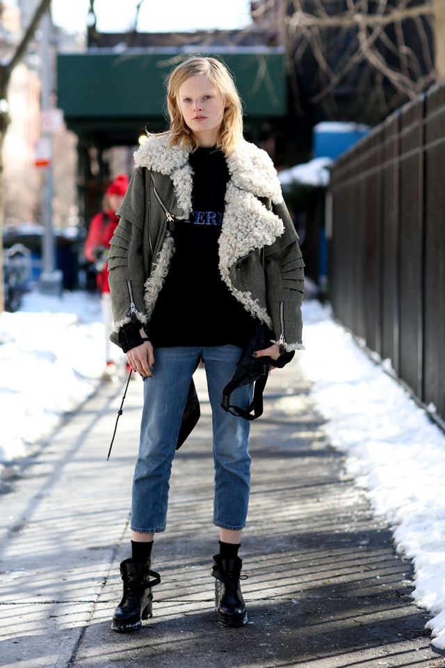 Неделя моды в Нью-Йорке AW14: street style. Часть VI (фото 16)