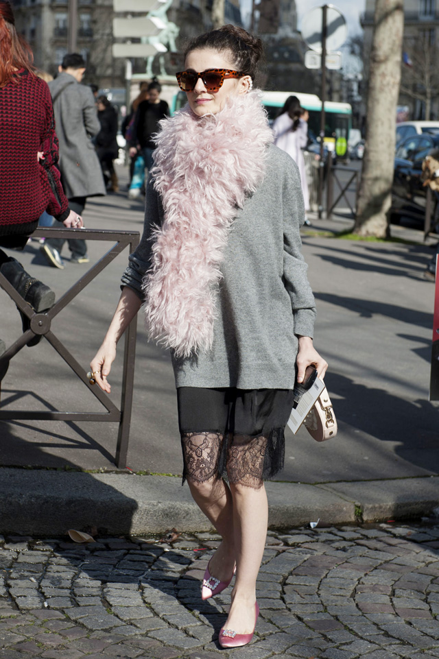 Неделя моды в Париже A/W 2014: street style. Часть VIII (фото 12)
