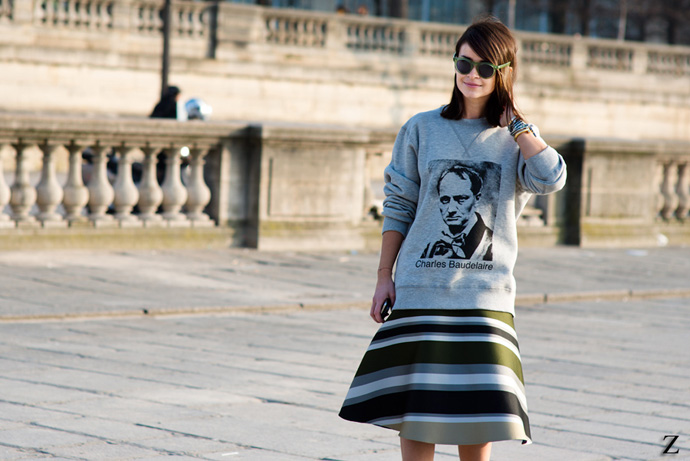 Мирослава Дума на неделе моды в париже осень-зима 2013