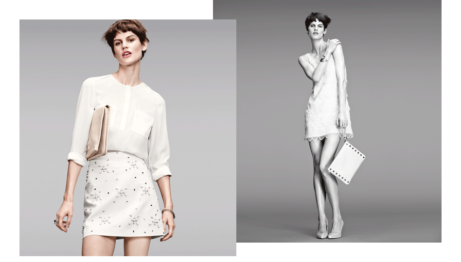 Белое на белом: Саския де Брау в съемке для H&M (фото 1)