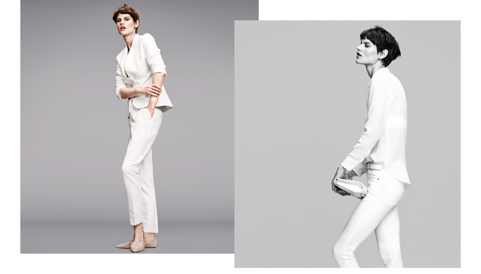 Белое на белом: Саския де Брау в съемке для H&M (фото 2)