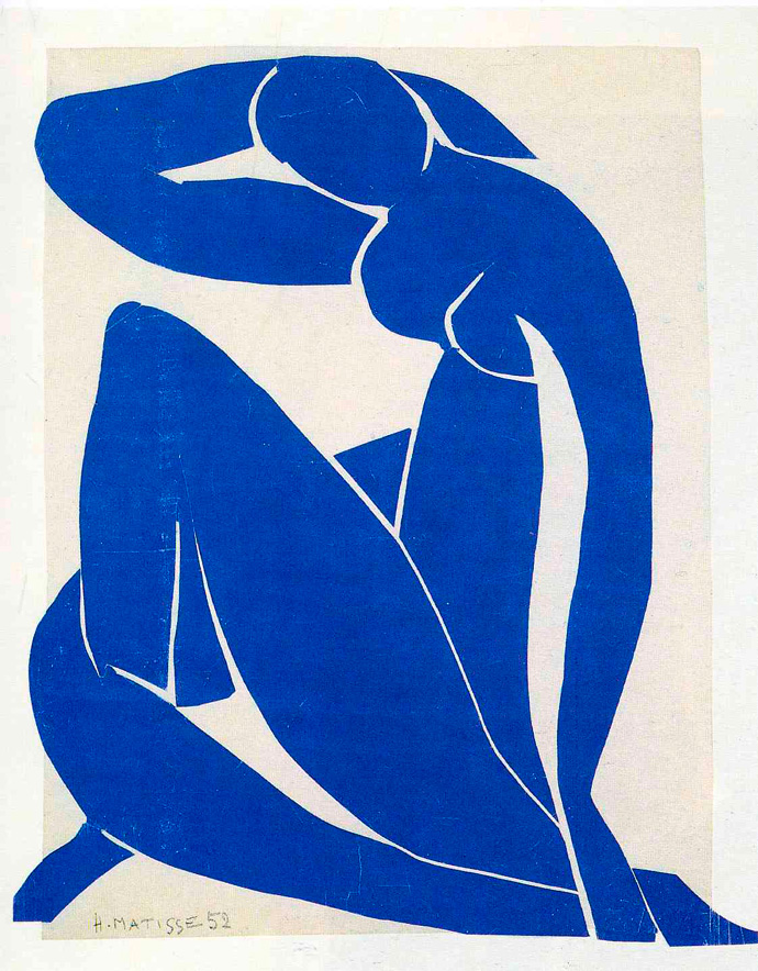 Анри Матисс. "Голубая ню" (I), 1952
