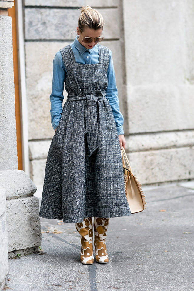 Неделя моды в Милане F/W 2015: street style. Часть 2 (фото 15)