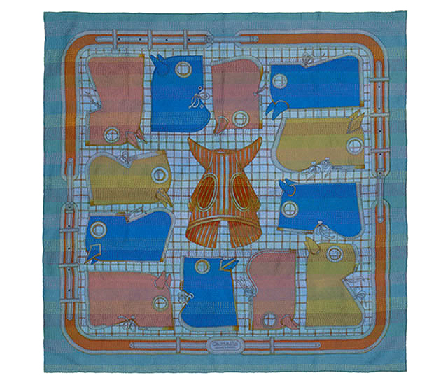 Шелковый платок Kantha Camails, 90x90 см. €830