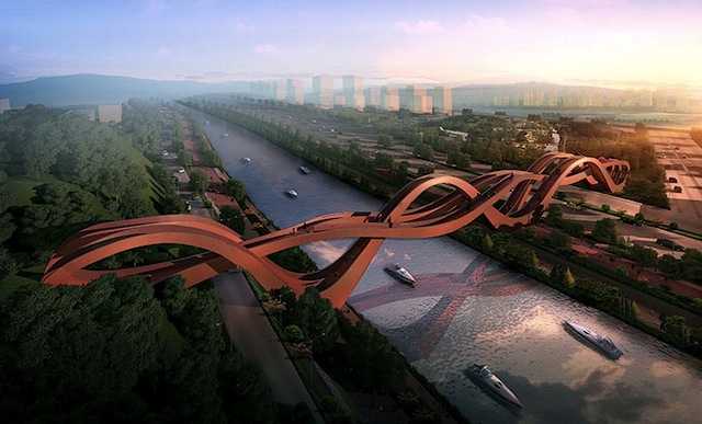NEXT Architects построят лентообразный мост в Китае (фото 1)