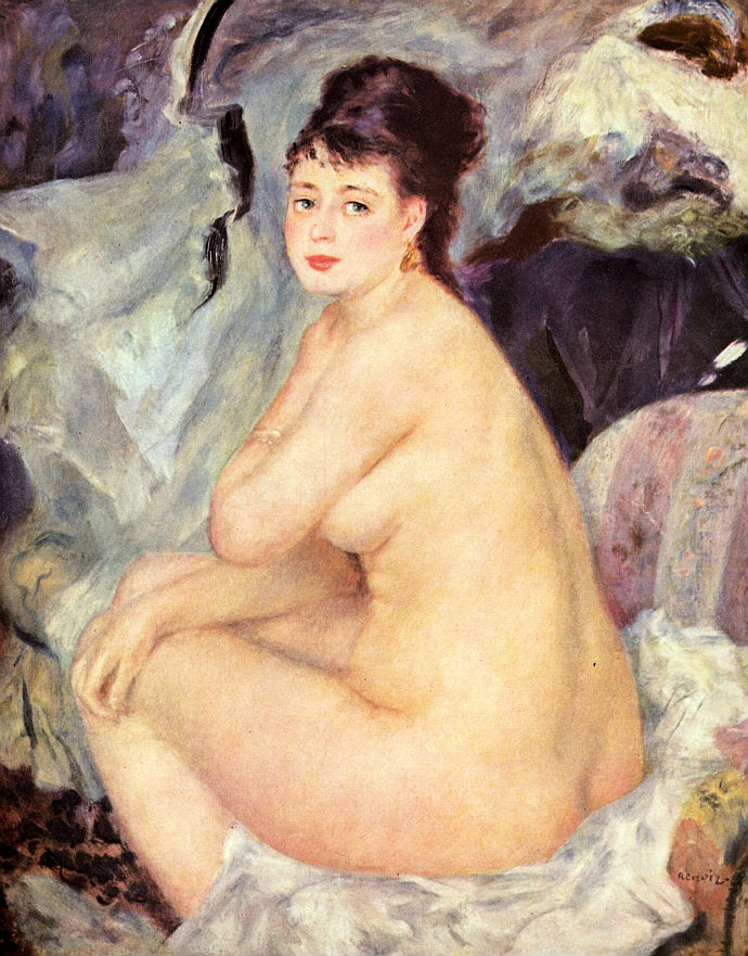 Пьер-Огюст Ренуар. "Обнаженная", 1876