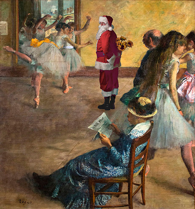 Эдгар Дега. "Балетный класс", 1881
